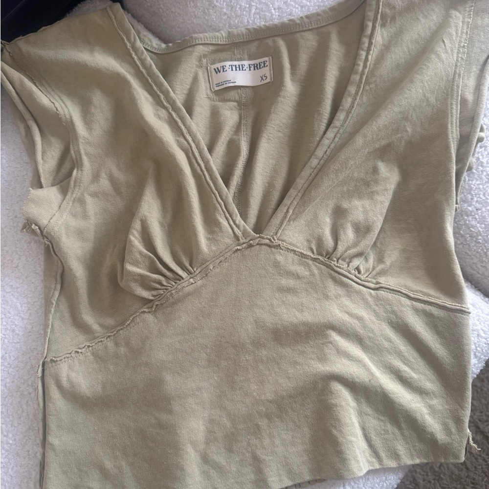 We The Free Sage Green Crop Top~Size XS~Gorgeous! 🖤